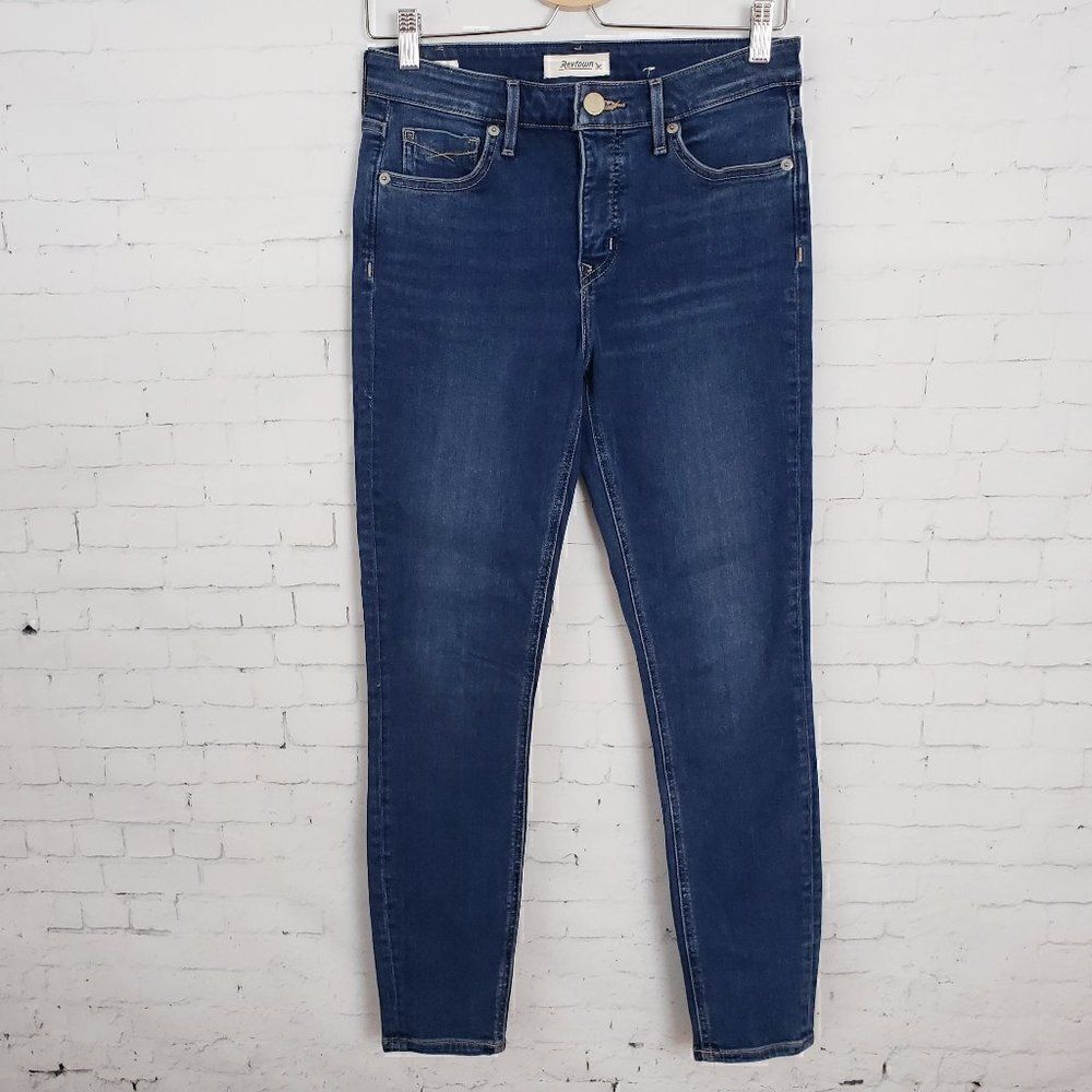 Revtown Decade Denim Skinny Jeans Size 28 Dark Wash High Rise Stretch Denim